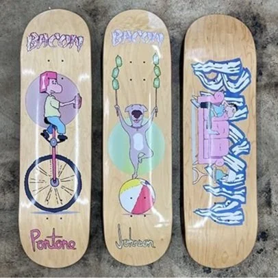 ベーコン クルーザー bacon skateboards krooked ベーコン 8.75インチ スケボー デッキ Bacon Skateboards